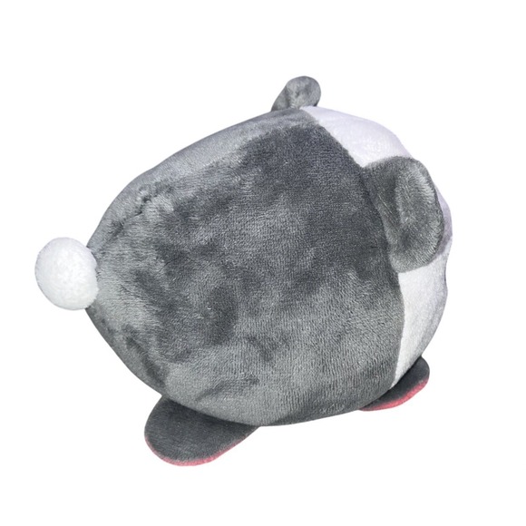 TeeTurtle Reversible Red Panda Plushie Happy Mad Mood Stuffed Toy Orange Gray - Picture 10 of 11